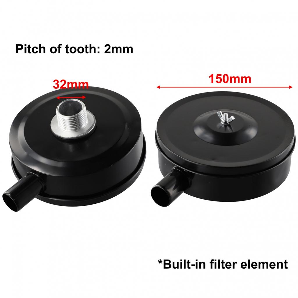 Filter Muffler Air Compressor Intake Filter Muffler Parts Replace Spare 150mm