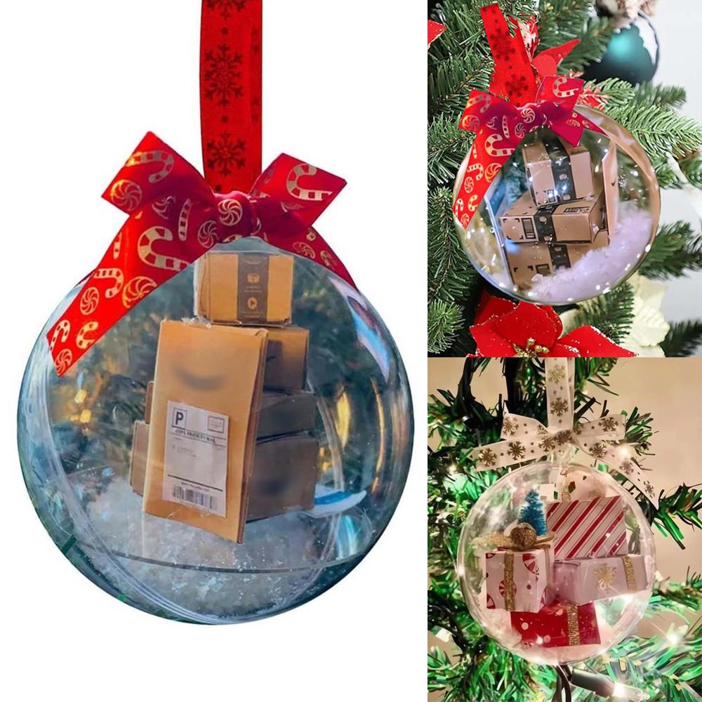 

Рождественский шар елка декор мини экспресс-коробка упаковка украшение подвесные украшения A