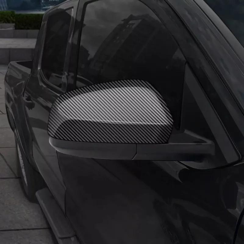 For Toyota Tacoma 2024 ABS Plastic Car Rearview Side Mirror Cover Wing Cap Exterior Door Trim Adhesive Sticker W/ No Signal