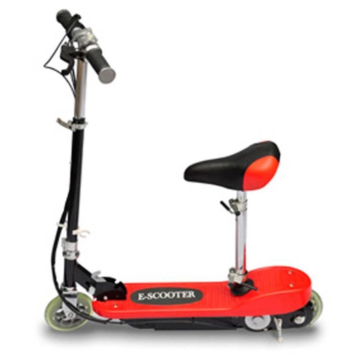 VidaXL - Electric Scooter for Kids, Red and Black, 120W, with Seat