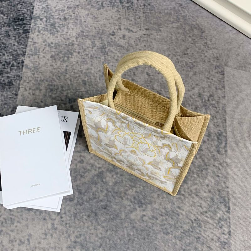 

Холщовая сумка Женская сумка 2025 Новое поступление Большая вместимость Джутовая сумка Женская Ins Работа Повседневная сумка-тоут [Pu ebony color] small size-zipper-cotton Satchel