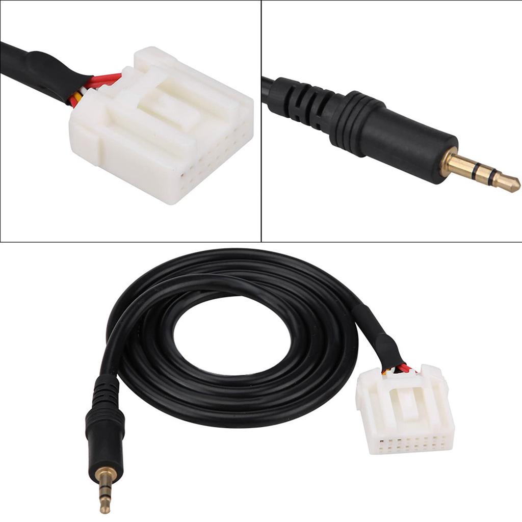 AUX Stereo Mini Plug for Mazda Car Universal to Qiilu 3.5MM AUX Audio Input