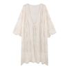 Summer Lace Long Jackets Women's See-through Lace-up Korean Holiday Fairycore Sun-proof Breathable Temperament