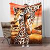 Giraffen-Muster Weiche Flanelldecken, Hält warm Decke zum Zudecken Bequeme Decke für Picknick Betten Sofa Zuhause Schlafzimmer Kinder