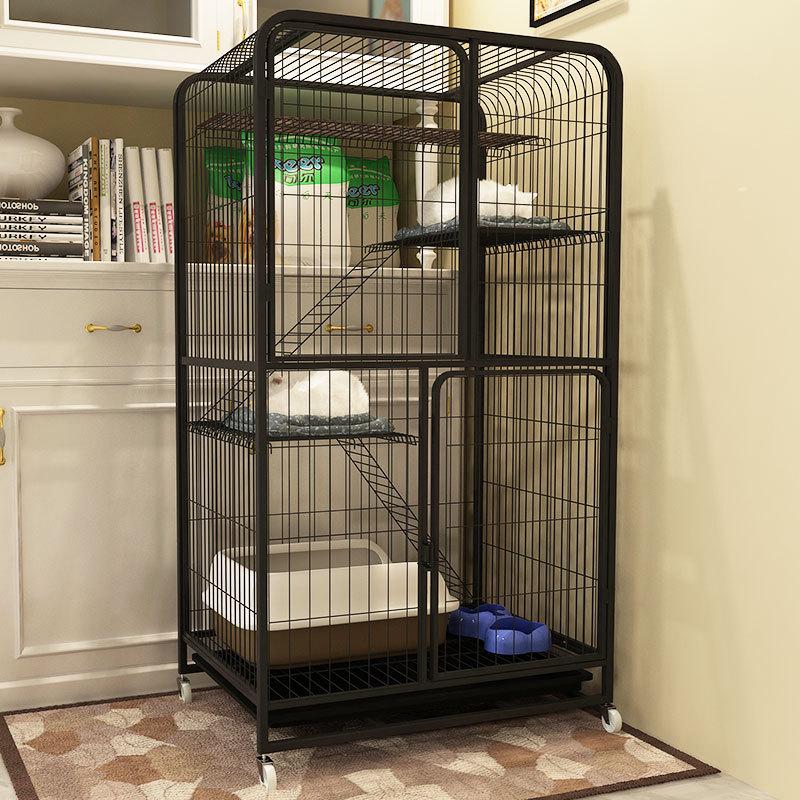 Two-Story Indoor Cat Villa: Space-Saving Cat House and Bed for Small Apartments