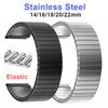 Elastische Roestvrij Staal Horlogeband 14mm 16mm 18mm 20mm 22mm Metalen Expansie Stretch Band Polsband Accessoires Armband Banden