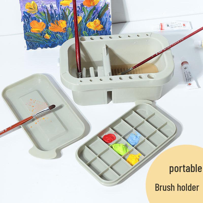 Multifunctional Paint Bucket and Palette Set for Art Students
