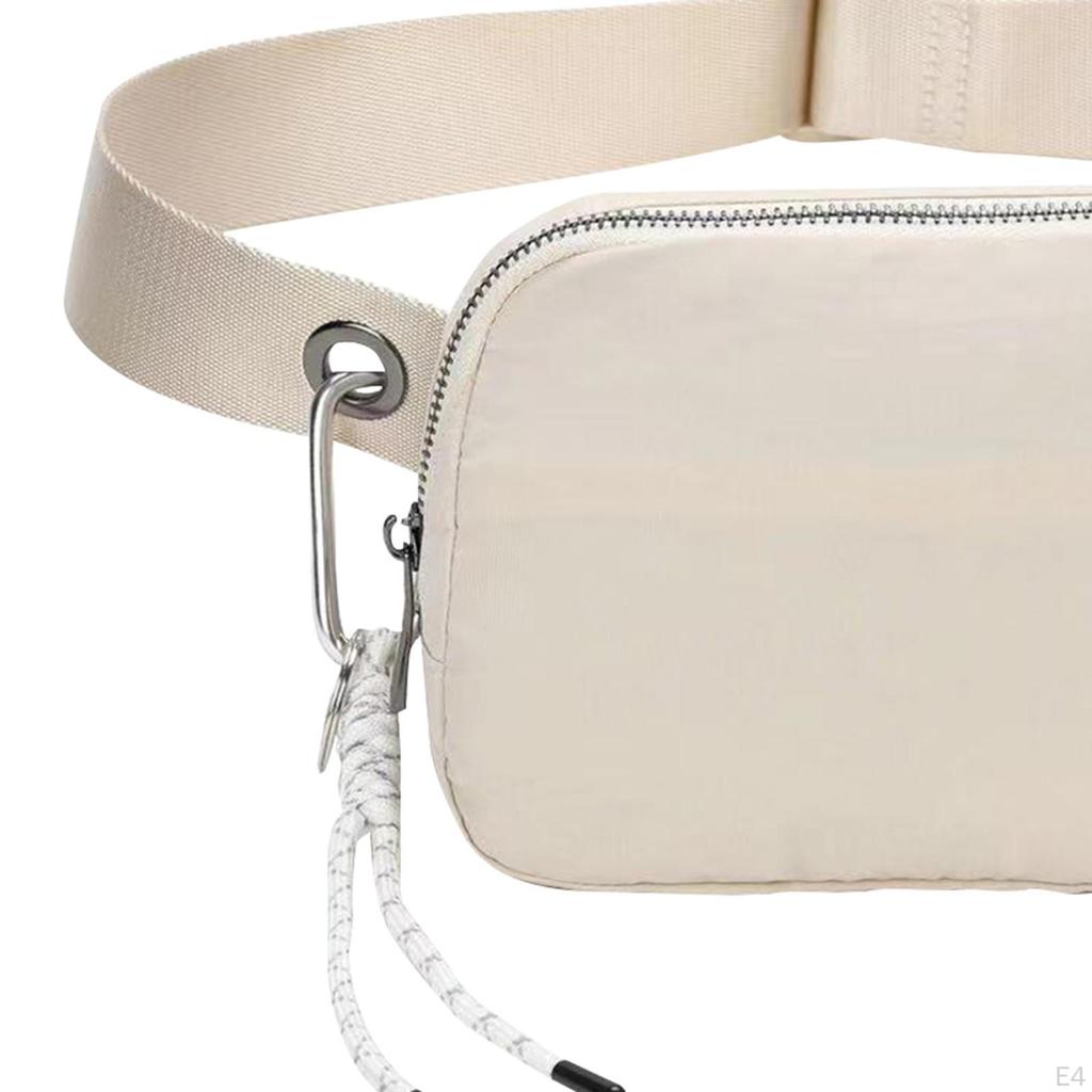 Belt Bag, Nylon Crossbody Pouch, Adjustable Sport Waist Pack for Outdoor Activities