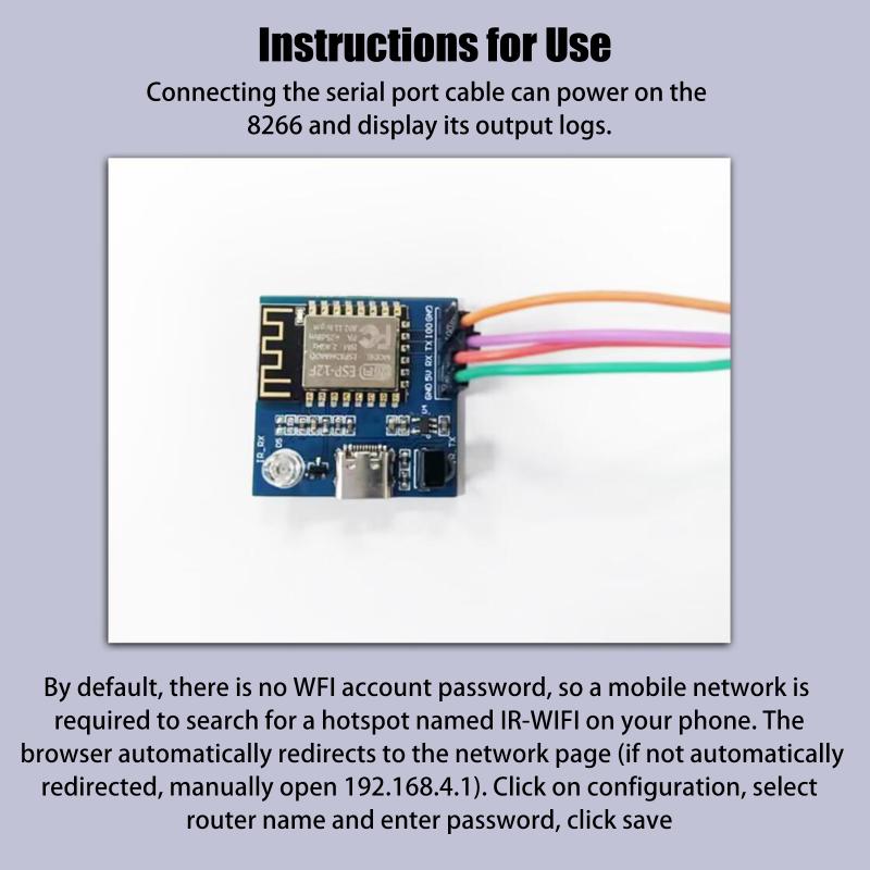 WiFi IR Transmitter Receiver ESP8266 ESP32 Module 1 Set for Wireless Remote Switch and Automation