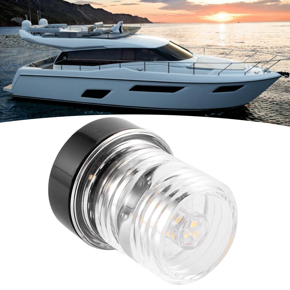 Signal Lamp 360 Degrees LED Waterproof Boat Navigation Anchor Light 12V White