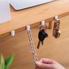9/18Pcs Mini Self-Adhesive Hook No Drilling Strong Adhesion Storage Hooks Multi-Purpose Hooks For Desk, Kitchen, Bathroom