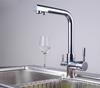 Dual Handles Kitchen Sink Faucet Pure Water Filter Mixer Tap Chrome Brassd