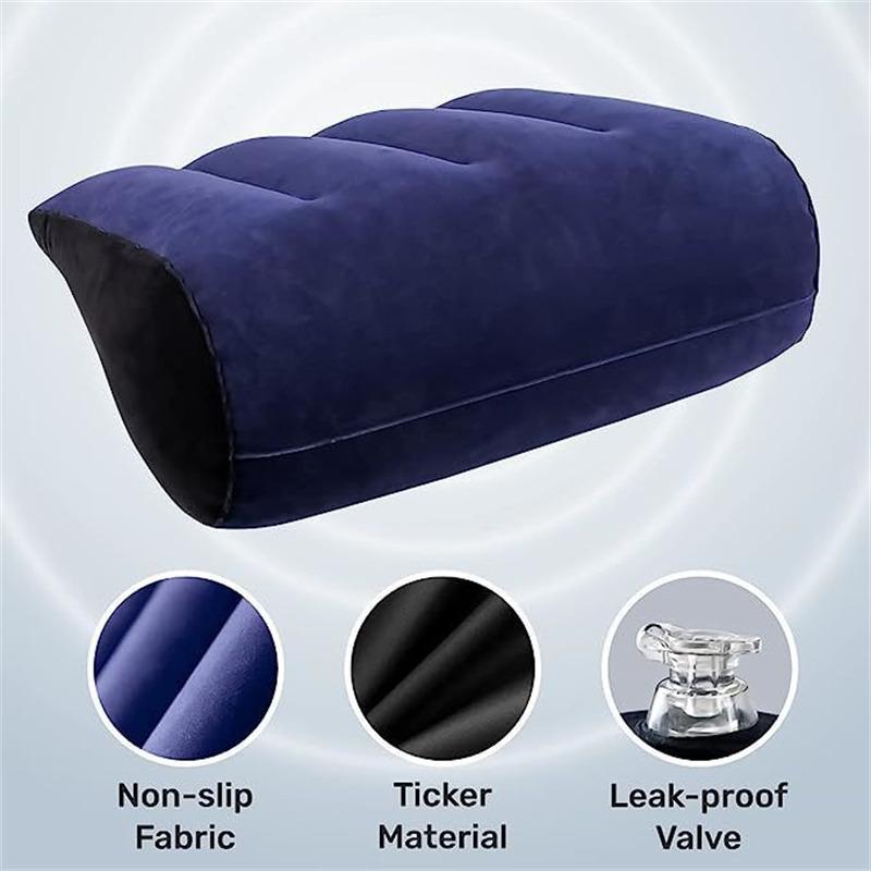 Nafukovací sexuální polštář pro dospělé hry Trojúhelníkový pomocný polštářek Pomůcka pro polohu G-bodu Klín na postel Přenosná sexuální hračka Podpůrný polštář