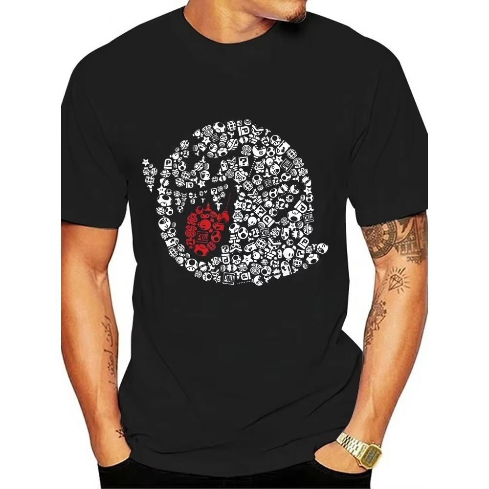 Lustiges Boo Porträt Grafik T-Shirt Sommer O-Ausschnitt Locker Kurzarm Herren T-Shirt Neue Mode Camisa T-Shirts S-4XL