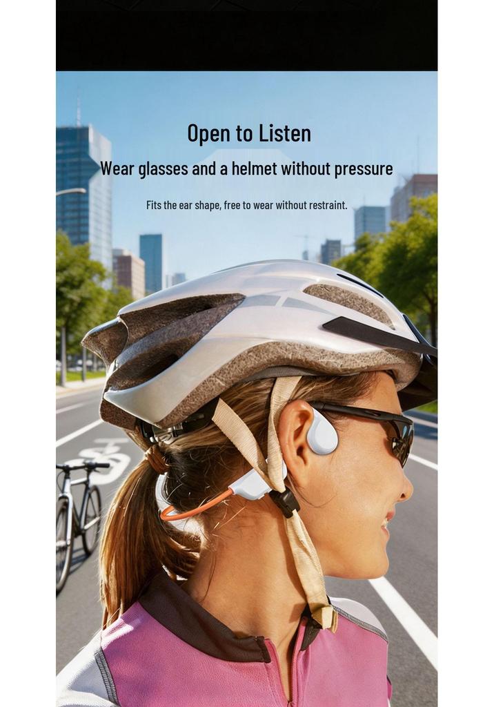 Bone Conduction Bluetooth Sports Earbuds for Running, Swimming, and Gaming