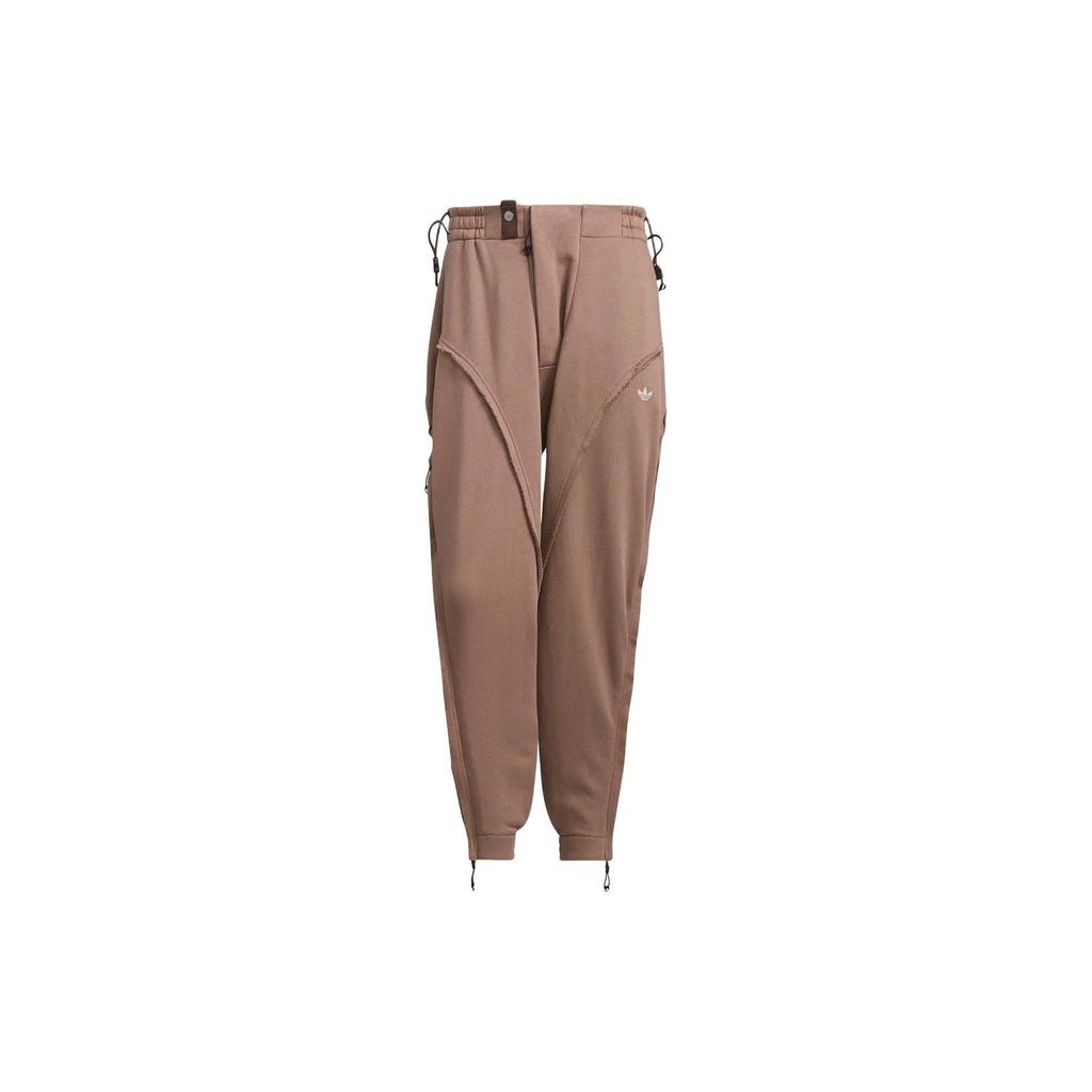Adidas Originals X Hamcus Collaboration FW23 Casual Solid Color Cut Tapered Long Knit Sports Pants Unisex Pants Brown IX4339