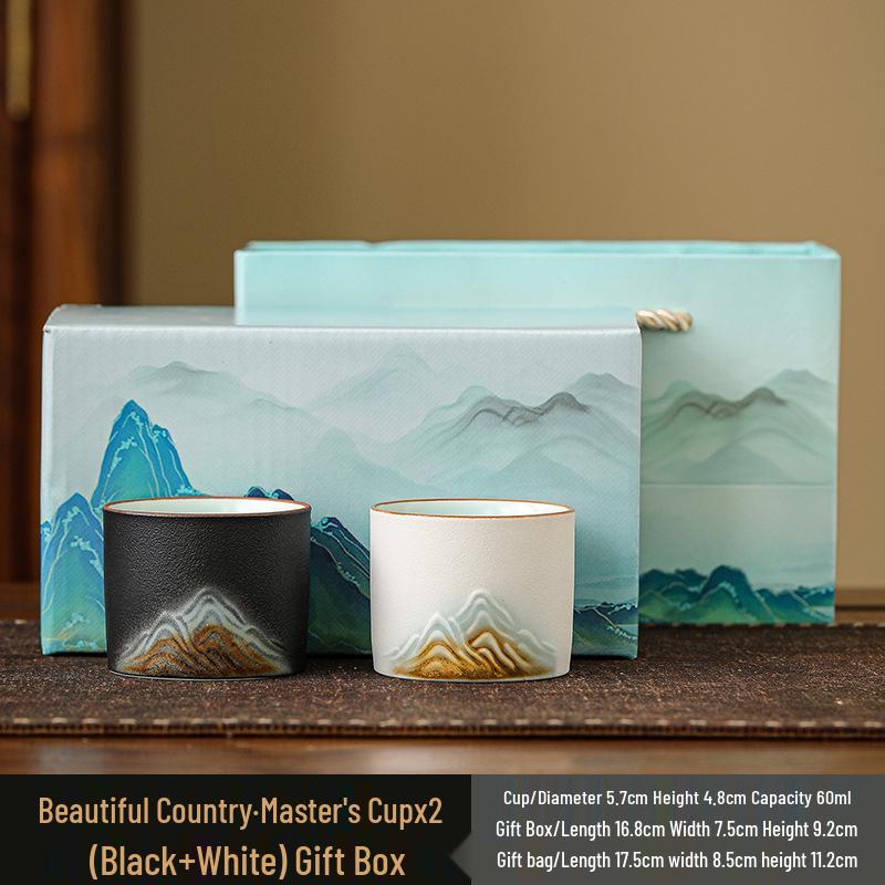 Kung Fu Tea Set: White Porcelain & Ceramic Teacups, Mutton Fat Jade Master Cup, Tea Bowl Set Gift