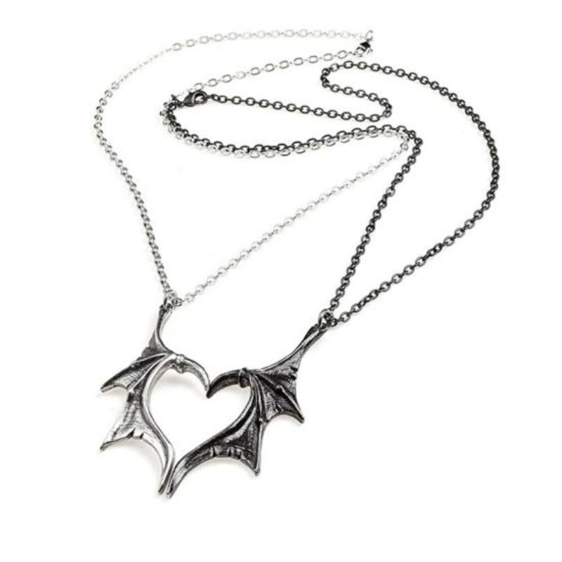 Stylish Couple Necklace Exquisite 3 Colors Valentines Gift