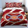 "Red H.M.C. Emblem Bedding Set" Bedding Duvet Cover Set Duvet Cover Pillowcases  (1 * Duvet Cover 2 * Pillowcases, without duvet insert)