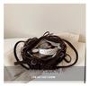 Women's Autumn 2026 Polka Dot Bow Large Pleated Cloud Bag - Simple, High-Capacity Underarm Design