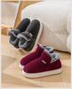 Men's 2025 Closed-Back Cotton Slippers: Thick, Warm, Velvet-Lined, Odor-Resistant Indoor Shoes for Autumn/Winter.