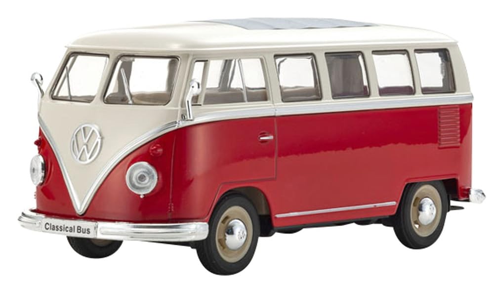 

Автобус WELLY VW T1 1963 г., красный, готовый продукт, масштаб 1/24