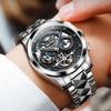 OUPINKE New Business and Leisure Men's Watch Automatic Mechanical Watch Hollow Movement High-end Watch