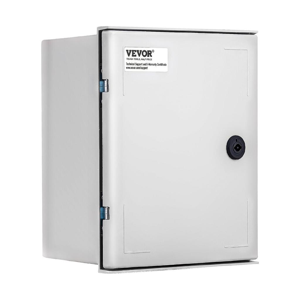 NEMA Fiberglass Enclosure, 12 x 10 x 6 in NEMA 4X Fiberglass Electrical Box, IP66 Waterproof & Dustproof, Outdoor/Indoor Electrical Junction Box, with