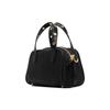 Moschino Gold Logo Plaque Gold Stud Detail Cotton Tote Bag Shopping Bag Shoulder Crossbody Handbag Women Tote Bags Black 74318202B-1555