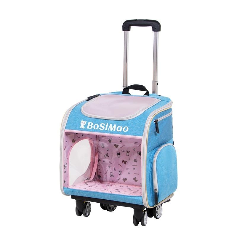 Transparent Bag Detachable Trolley Case Space Module Cat Dog Trolley Backpack Pet Multi Functional Outgoing Trolley Bag