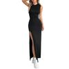 Women's Elegant Casual Sleeveless Slit Dress - Spring/Summer 2026 Collection