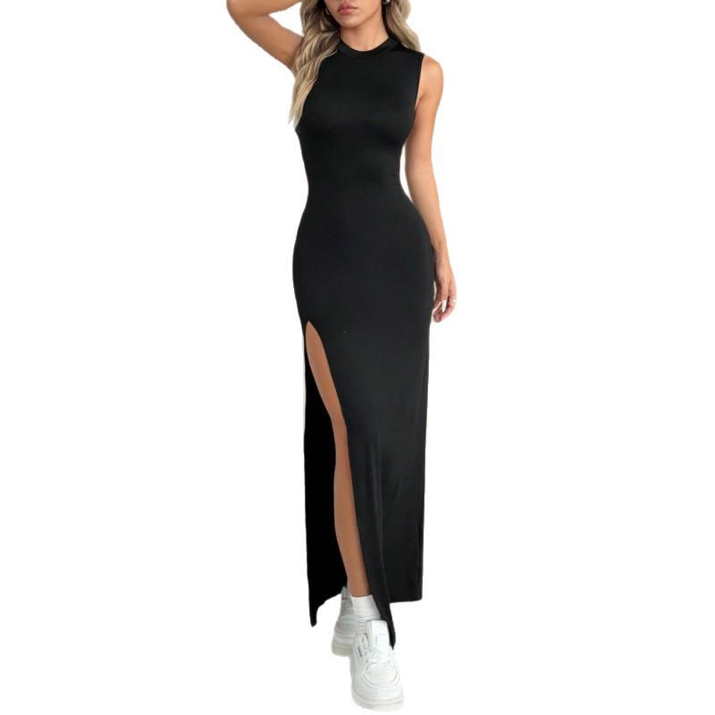 Women's Elegant Casual Sleeveless Slit Dress - Spring/Summer 2026 Collection