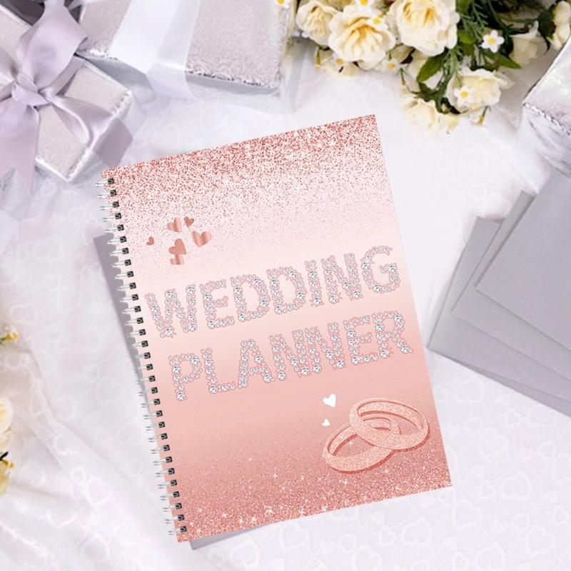 Stylish Wedding Planner Notebook Bride Planning Checklist for Bride Grooms and Coordinators To Organize Every Detail