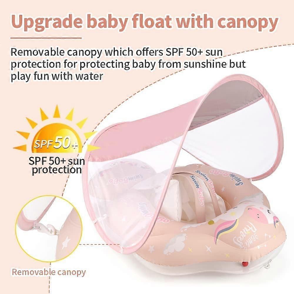 Baby Schwimmring, Baby Schwimmring, Baby Pool Sitz mit Abnehmbarem Verdeck von Bouee Bebe, Aufblasbarer Schwimmring Kinder Schwimmring, Bouee Bebe Pool