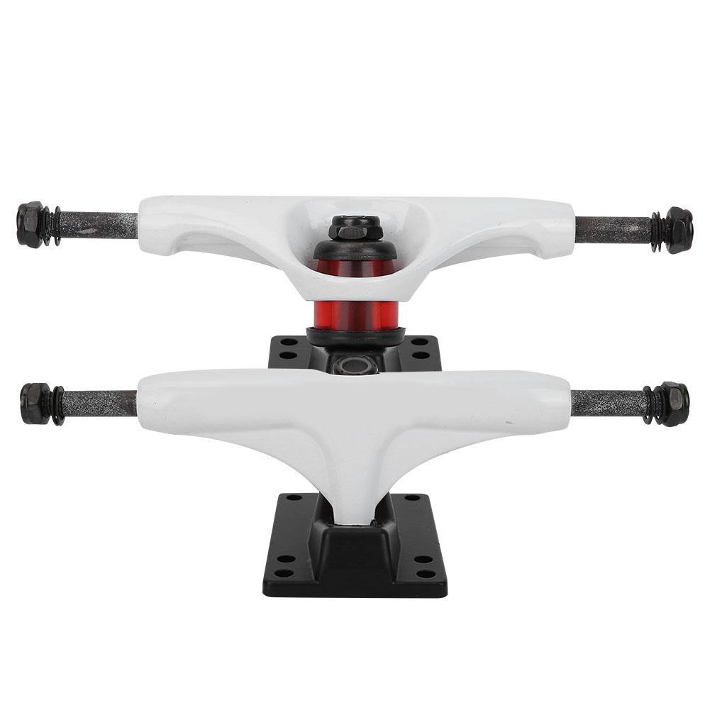 2 szt. 5-calowy Profesjonalny Aluminiowo-Magnezowy Stop Wspornik Do Deskorolki typu Bridge Biały