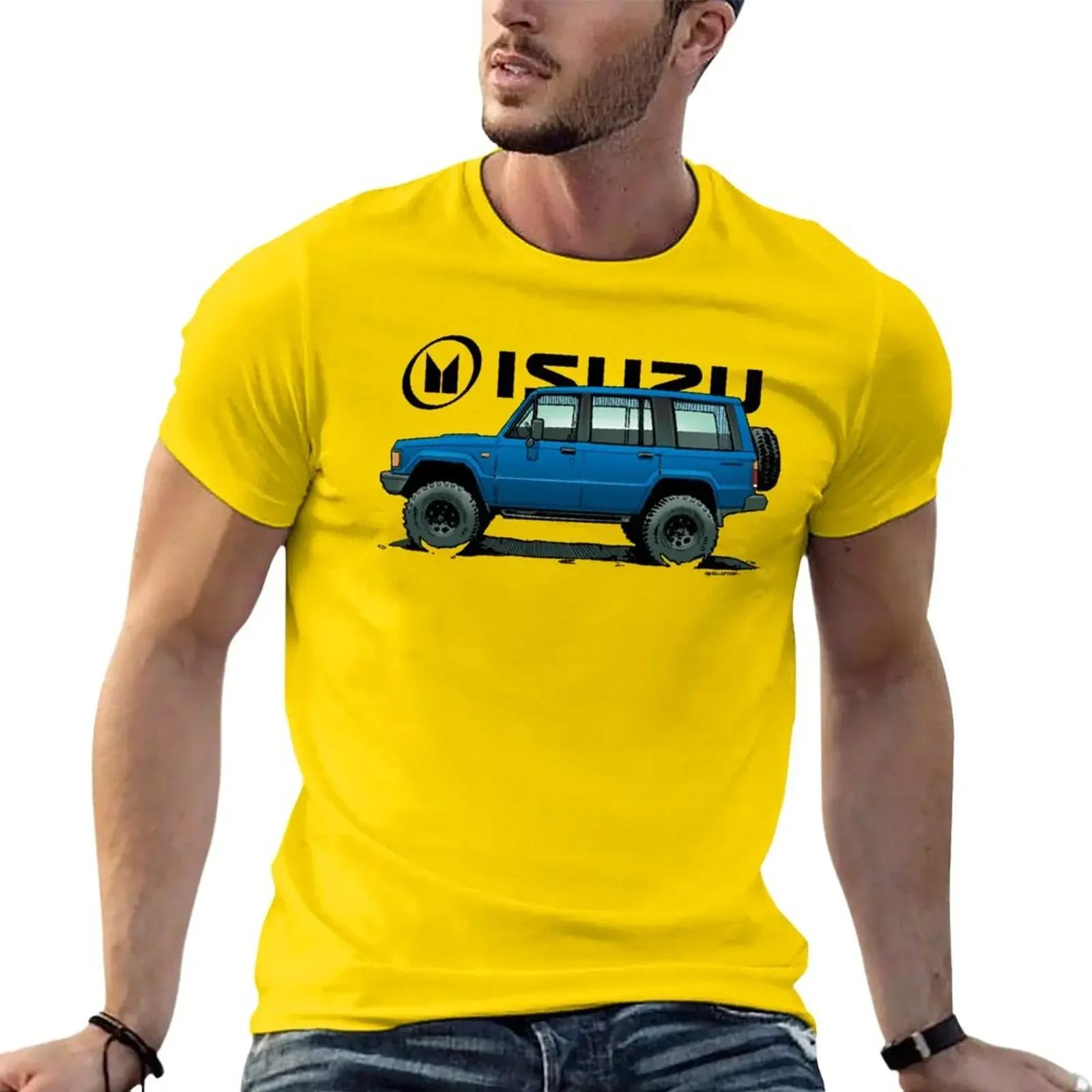 

New fashion heavyweight Summer Isuzu Trooper - 4 GEN 1 - Blue T-Shirt Blouse anime clothes for a boy plain white t shirts men 4XL
