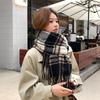 Fleece-Like Cashmere Scarf High-End Women's Autumn Winter Thickened Versatile Shawl Neck Warmer