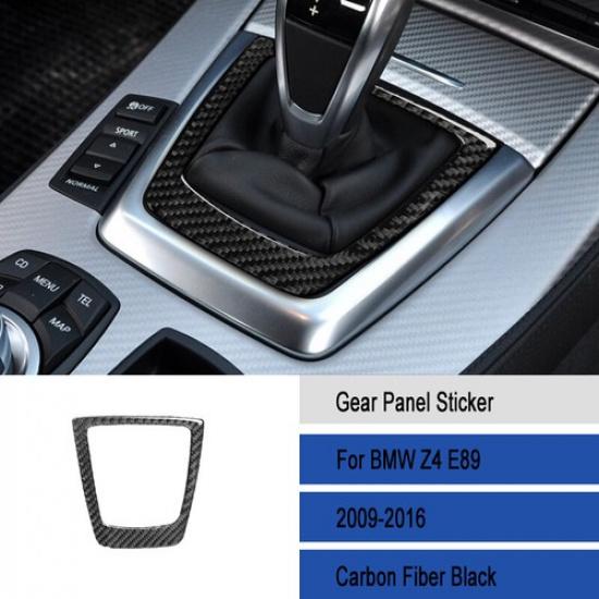 Carbon Fiber Car Center Gear Shift Panel Frame Cover For BMW Z4 E89 2009-2016