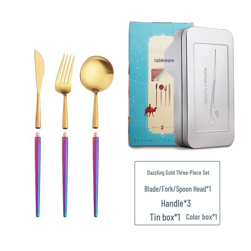 Handun Portable 316 Stainless Steel Detachable Cutlery Set