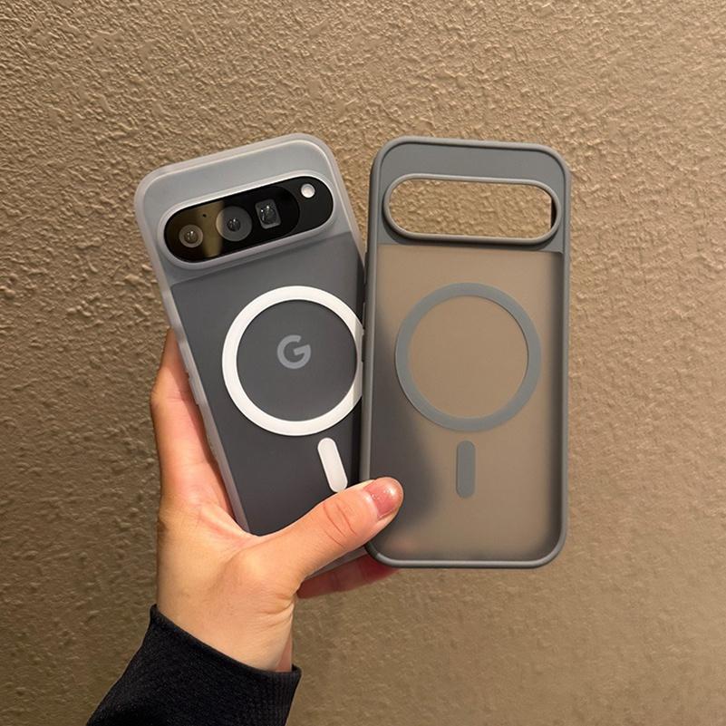 For Magsafe Translucent Matte Magnetic Case for Google Pixel 10 ProXL 9Pro XL 10Pro 10 9A Wireless Charge Candy Color Slim Cover