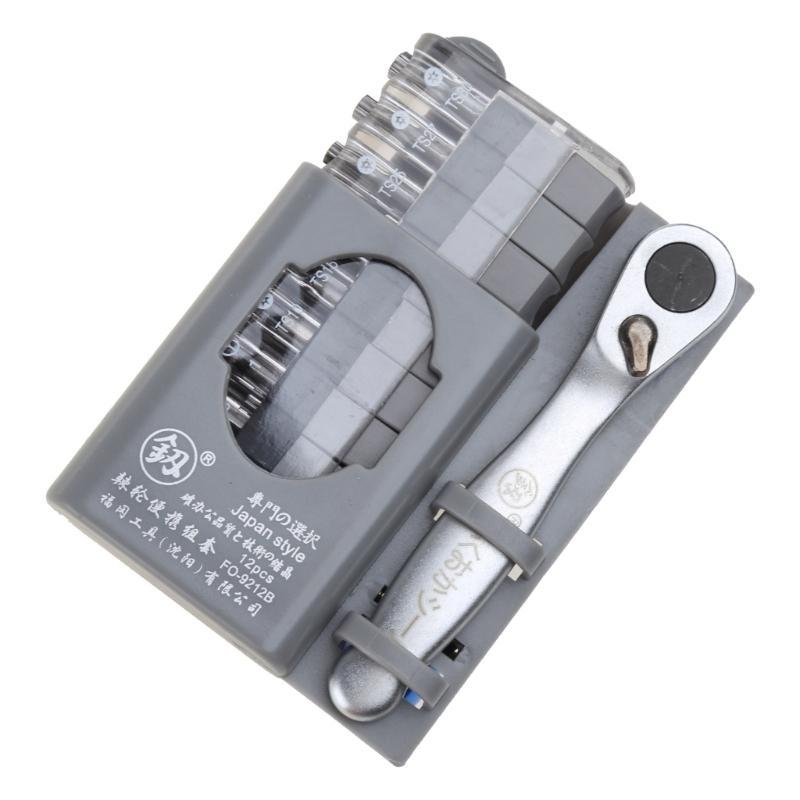 652F Mini Ratchet Wrench Screwdriver Bit Set Multifunctional Special Shaped Slotted Screwdriver Household Hand Tools