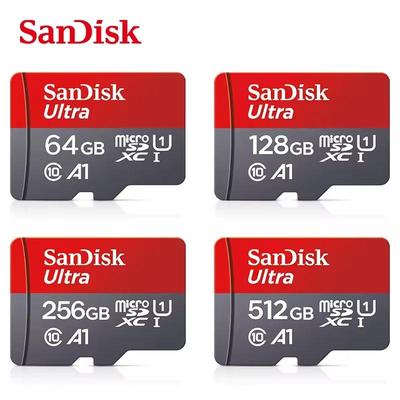 SanDisk Tarjeta TF 64GB 32GB Tarjeta de Memoria 128GB Ultra micro sd 256GB 512GB Clase 10 Microsd Tarjeta SD 120MB/S UHS-I A1 para Teléfono/PC Tablet