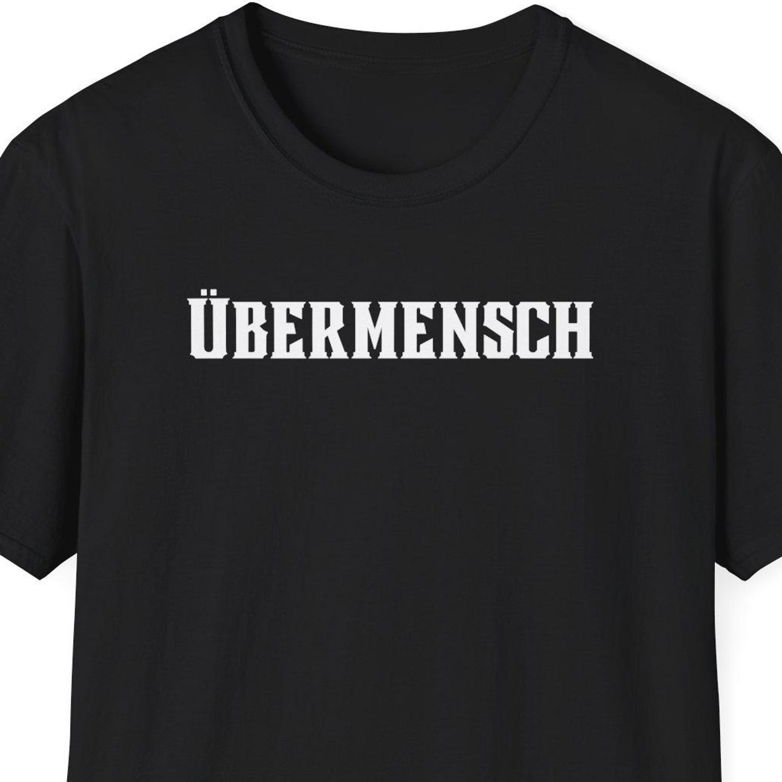 Ubermensch Shirt, Philosophy Gift, Philosophy Shirt, Gift for Philosophy Student, Friedrich Nietzsche Shirt, Minimalist Shirt S