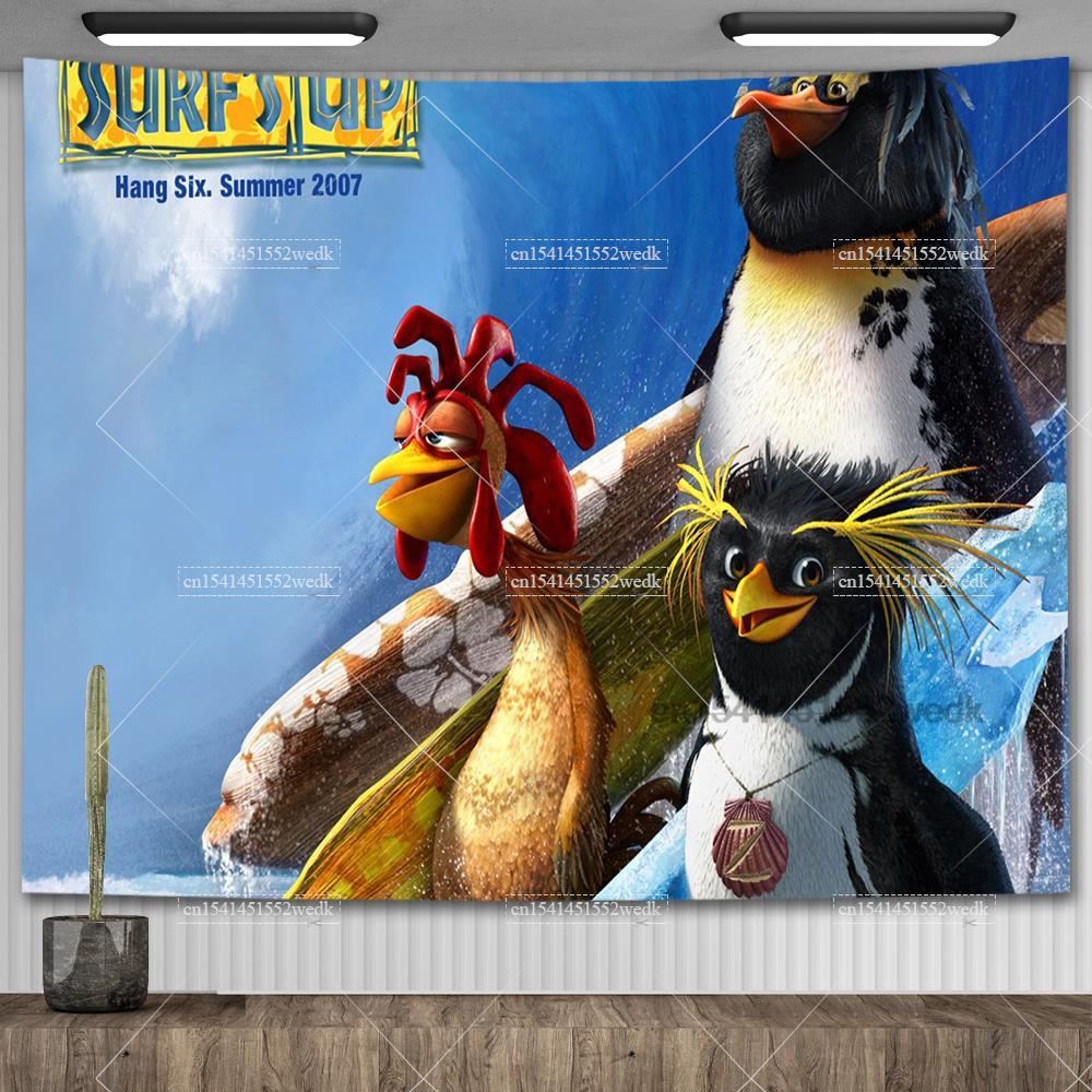 Steag Chicken Joe Surfs Up Meme Amuzant Tapiserie Macrame Estetică Decorare Cameră Postere Anime Jocuri Tapiserii Artistice Pentru Casă