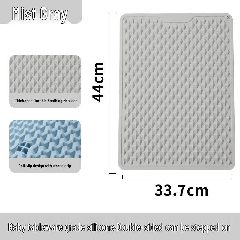 Silicone Acupressure Mat: Double-Sided Slow Jogging Foot Massage Pad for Indoor Stepping