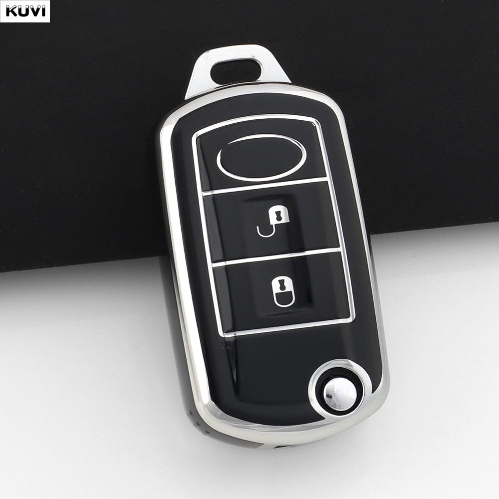 3 Button Tpu Car Flip Key Case Cover Shell For Land Rover Range Rover Sport Lr3 Discovery 3 Porected Fob Holder Accessories