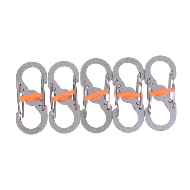 8 Word Buckle Locking Carabiner Anti-lost Keychain Outdoor Camping Equipment 8 Word Buckle Locking Carabiner Anti-lost Keychain Outdoor Camping Equipment