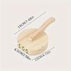1pc Wooden Dough Press, Tortilla Press, Dumpling Skin Mold, Home Kitchen Accessories