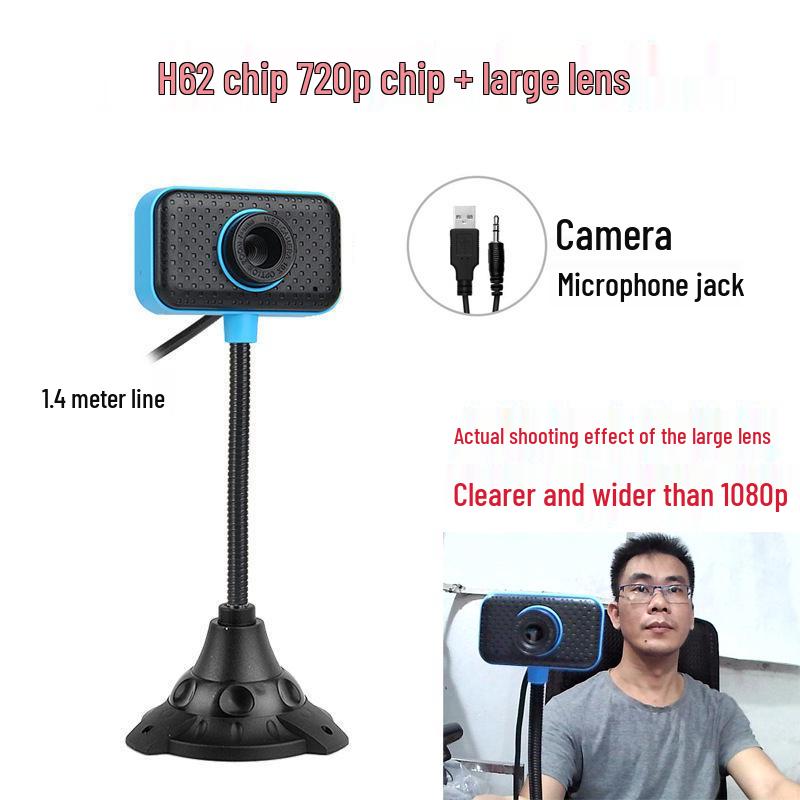 1080p HD Webcam with Built-In Microphone for Desktop & Laptop - Ideal for Online Classes, Exams, and Live Streaming