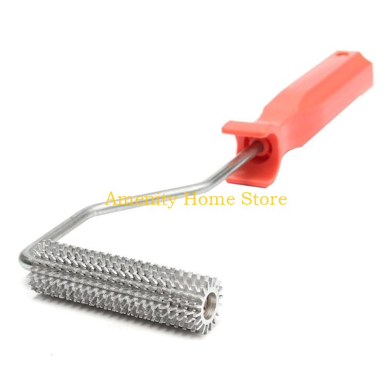 F26C 75x21mm Laminating Bubble Roller Aluminum Alloy Fiberglass Paddle Roller Bubble Roller Tool Comfortable Handling Tool